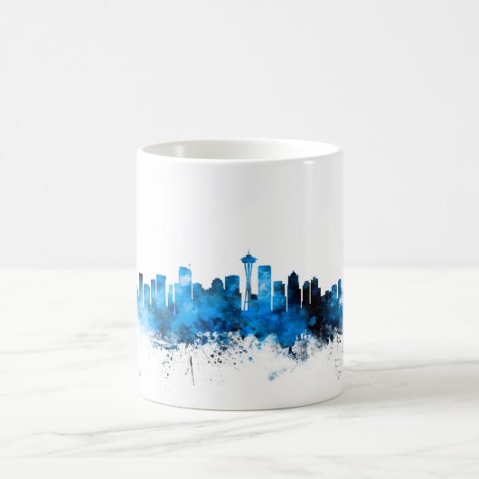 Skyline Seattles Washington Kaffeetasse (Mittel)