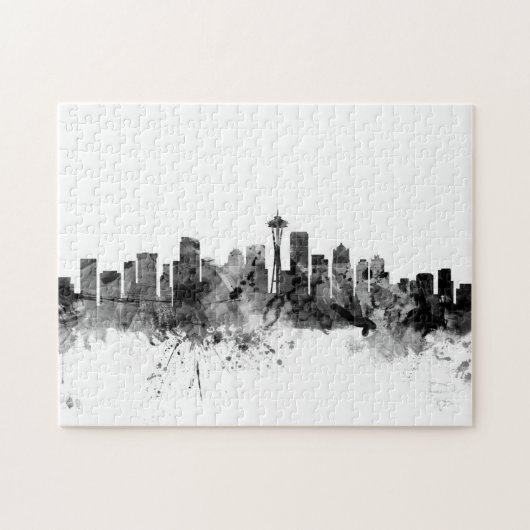 Skyline Seattles Washington Puzzle (Horizontal)