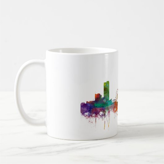 Skyline Sheffields England Kaffeetasse (Links)
