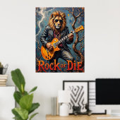 Skyline Shred: Löwigs ungezähmte Melodie Poster (Heimbüro)