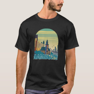 Skyline Silhouette Kontur Sketch T-Shirt