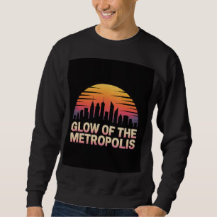 Skyline-Silhouette-Nächte New York City Sweatshirt