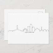 Skyline-Silhouette SOUTHAMPTON - England Postkarte (Vorne/Hinten)