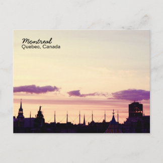 Skyline-Sonnenuntergang Montreal Postkarte