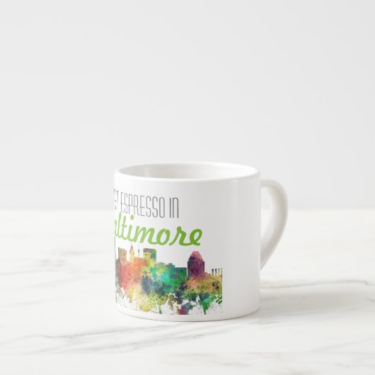 SKYLINE-SP BALTIMORES MARYLAND - ESPRESSOTASSE (Vorderseite Rechts)