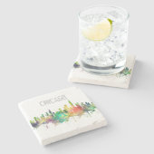 SKYLINE-SP CHICAGOS, ILLINOIS - STEINUNTERSETZER (Seitenansicht)