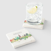 SKYLINE-SP INDIANAPOLIS, INDIANA - STEINUNTERSETZER (Seitenansicht)