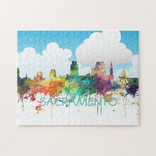 SKYLINE-SP SACRAMENTOS, KALIFORNIEN - PUZZLE
