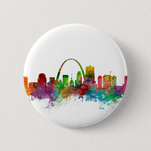 Skyline St. Louis Missouri Button