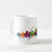 Skyline St. Louis Missouri Kaffeetasse (Vorderseite Links)