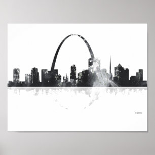 SKYLINE ST. LOUIS, MISSOURI POSTER