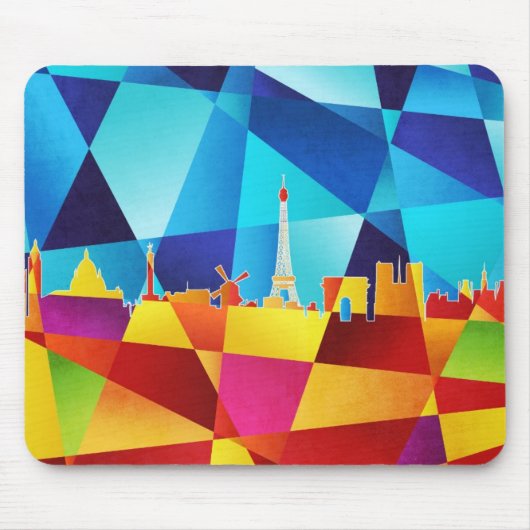Skyline-Stadtbild Paris Frankreich Mousepad (Vorne)
