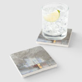 Skyline Steinuntersetzer (Seitenansicht)