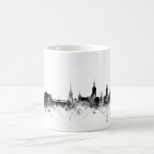 Skyline Stockholms Schweden Kaffeetasse (Mittel)