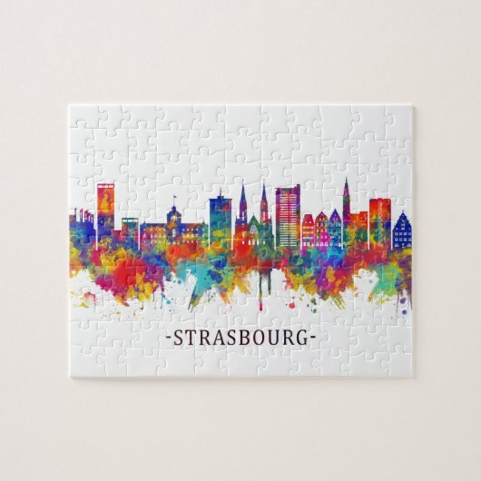 Skyline Straßburg Puzzle (Horizontal)