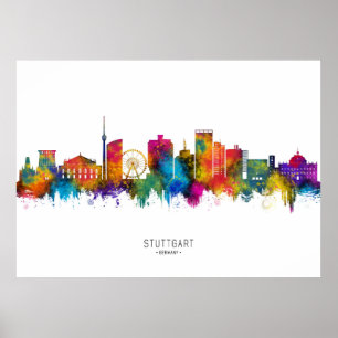 Skyline Stuttgart Poster