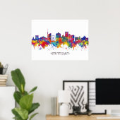 Skyline Stuttgart Poster (Heimbüro)