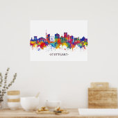 Skyline Stuttgart Poster (Küche)