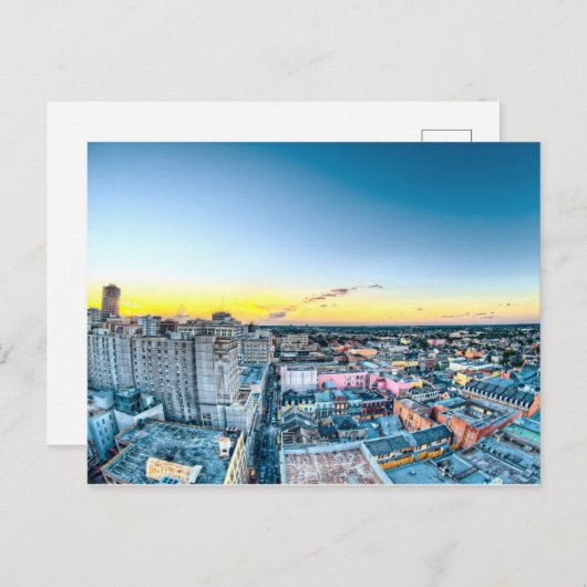 Skyline Sunset (New Orleans, LA) Postkarte (Vorne/Hinten)