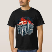 Skyline T - Shirt Design in New York City Manhatta (Vorderseite)