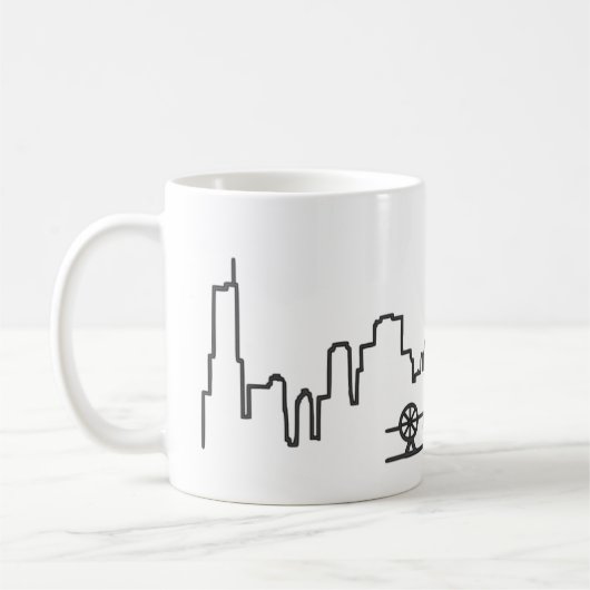 Skyline-Tasse Chicago Kaffeetasse (Links)