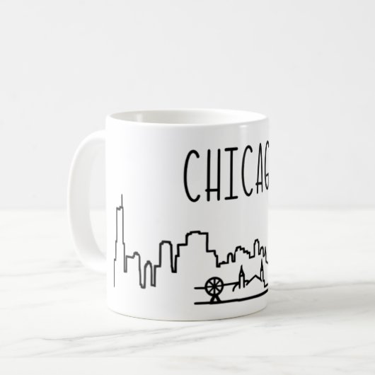 Skyline-Tasse Chicago Kaffeetasse (Vorderseite Links)