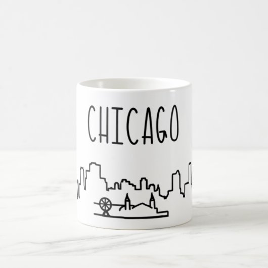 Skyline-Tasse Chicago Kaffeetasse (Mittel)