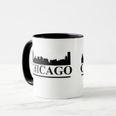 Skyline-Tasse von Chicago Tasse (Vorderseite Links)