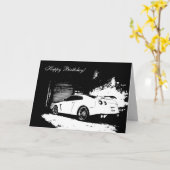 Skyline Theme Birthday Card Karte (Gelbe Blume)