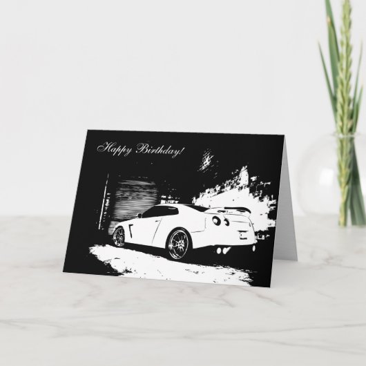 Skyline Theme Birthday Card Karte (Vorderseite)