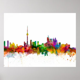 Skyline Torontos Kanada Poster