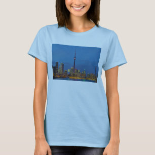 Skyline Torontos Ontario Kanada nachts T-Shirt