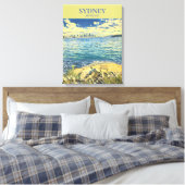 Skyline Travel Print von Sydney Harbour Leinwanddruck (Insitu (Schlafzimmer))