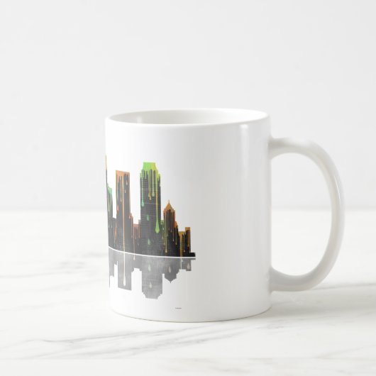 Skyline Tulsas Oklahoma Kaffeetasse (Rechts)