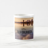 Skyline Tulsas Oklahoma Kaffeetasse (Mittel)