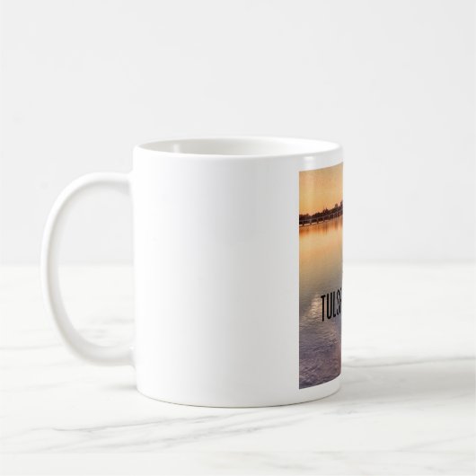 Skyline Tulsas Oklahoma Kaffeetasse (Links)