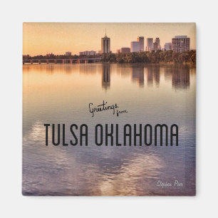 Skyline Tulsas Oklahoma Magnet