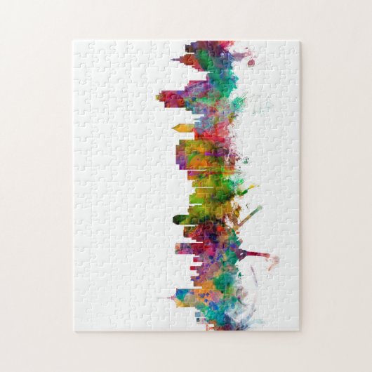 Skyline Tulsas Oklahoma Puzzle (Vertikal)