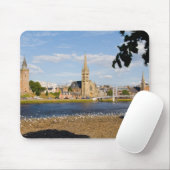 Skyline und Fluss der malerischen Stadt Inverness Mousepad (Mit Mouse)