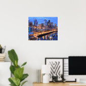Skyline und Hafen von Seattle, Staat von Washingto Poster (Heimbüro)