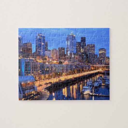 Skyline und Hafen von Seattle, Staat von Washingto Puzzle (Horizontal)