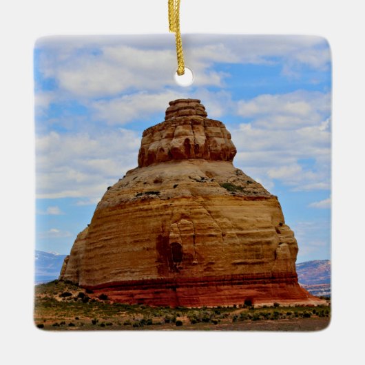 Skyline und Stein Keramikornament (Vorderseite)
