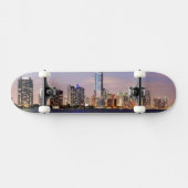 Skyline USA, Florida, Miami an Dämmerung 2 Skateboard (Horizontal)