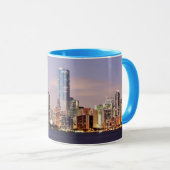 Skyline USA, Florida, Miami an Dämmerung 2 Tasse (VorderseiteRechts)