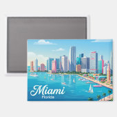 Skyline USA Magnet (Vorderseite/Rückseite)