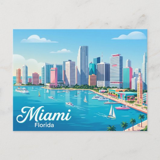 Skyline USA Postkarte (Vorderseite)