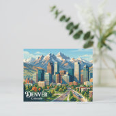 Skyline USA Postkarte (Stehend Vorderseite)