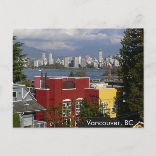 Skyline, Vancouver, BC Postkarte (Vorderseite)