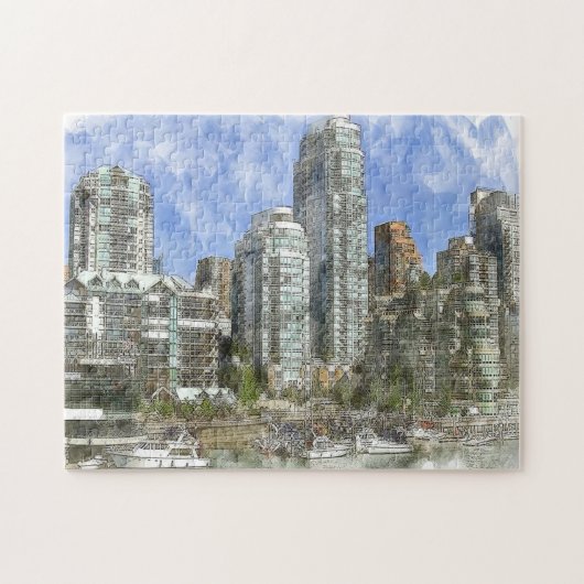 Skyline Vancouver. Puzzle (Horizontal)