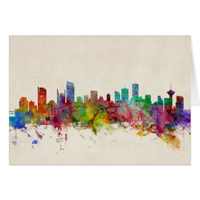 Skyline Vancouvers Kanada (Vorderseite (Horizontal))